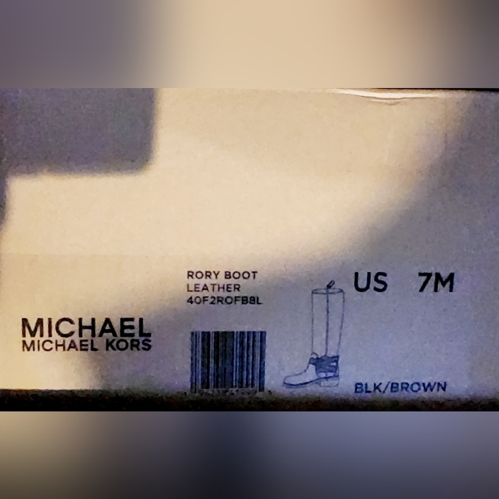 MICHAEL Michael Kors NIB Rory Leather and Logo Boot - Picture 6 of 7